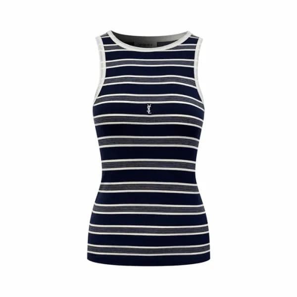 입생로랑 여성 라운드 나시 - Saint Laurent Womens Sleeveless T… - 1
