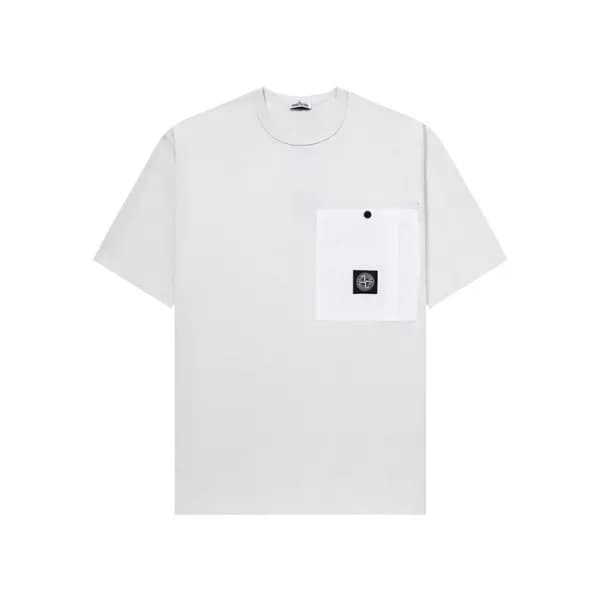 스톤아일랜드 남성 라운드 반팔 티셔츠 - Stone Island Mens Round Tsh… - 1