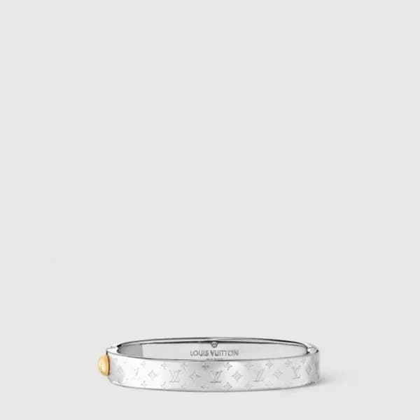 루이비통 남성 나노그램 커프형 팔찌 - Louis vuitton Mens Nanogram … - 1