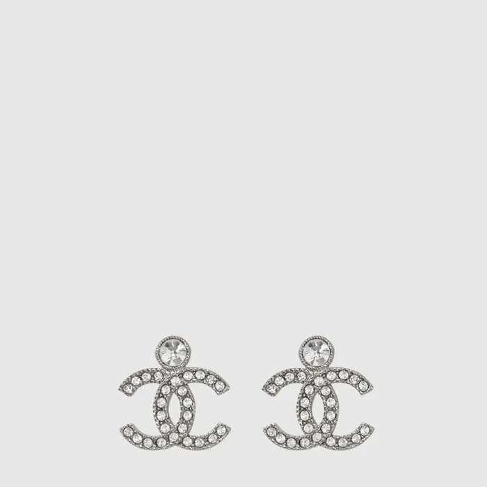 샤넬 여성 CC 크리스탈 포인트 이어링 - Chanel Womens CC Crystal P… - 1