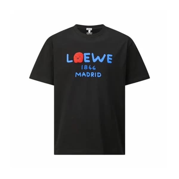 로에베 남성 라운드 반팔티 - Loewe Mens Round Tshirt - loc1594… - 1