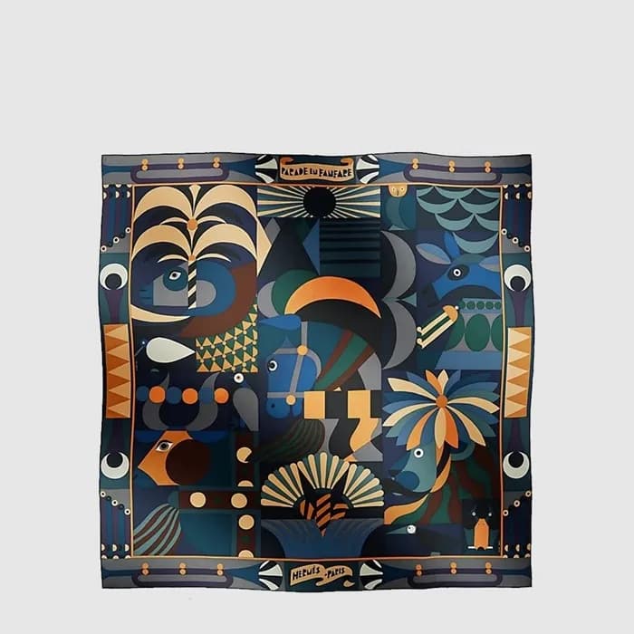 에르메스 여성 퍼레이드 앙 팡파르 스카프 - Hermes Womens Parade en Fanfare Scarf - acc8877x - 1
