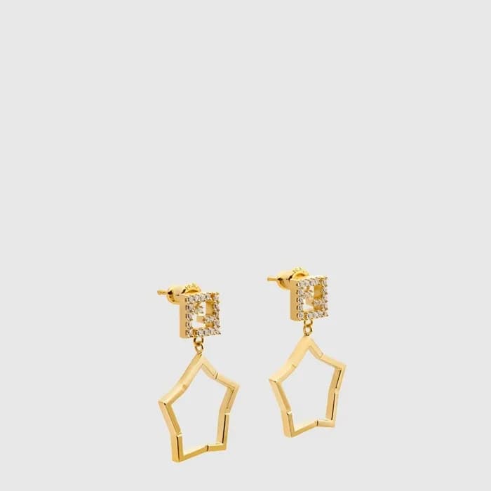 펜디 여성 FF 스타 이어링 - Fendi Womens FF Star Earring - acc10127x - 1