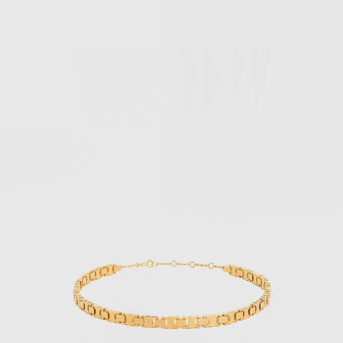 셀린느 남성 트리오페 링크 초커 - Celine Mens Triomphe Link Choker Necklace - acc10584x - 1