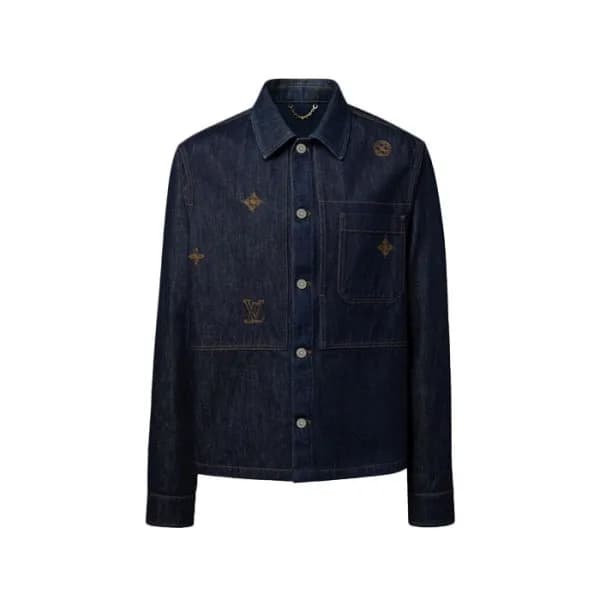 루이비통 남성 데님 자켓 - Louis vuitton Mens Denim Jacket - lvc17752x - 1