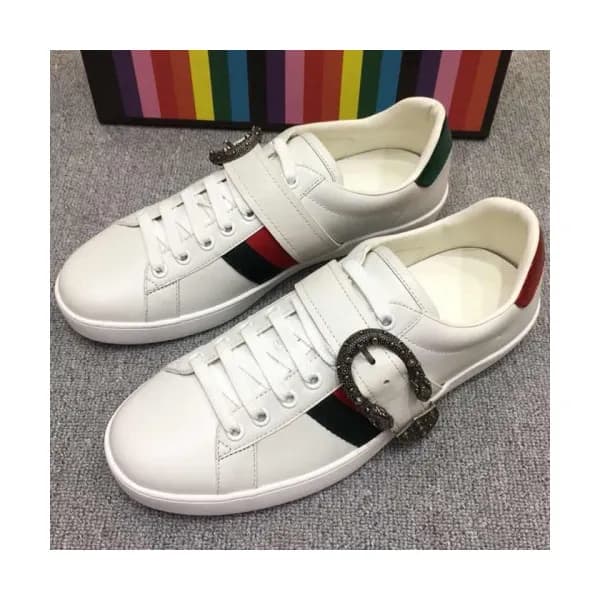 GUCCI 2018 MENS STRAP LEATHER SKEAKERS - 구찌 남성 스트랩… - 1
