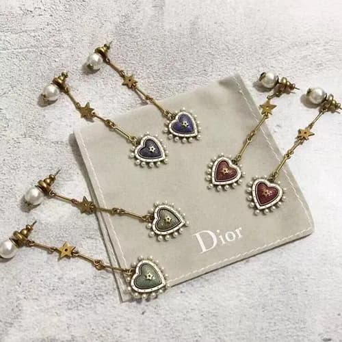 Dior Rose Gold Earring - 디올 여성용 18k도금 로즈 골드 귀걸이 3… - 1