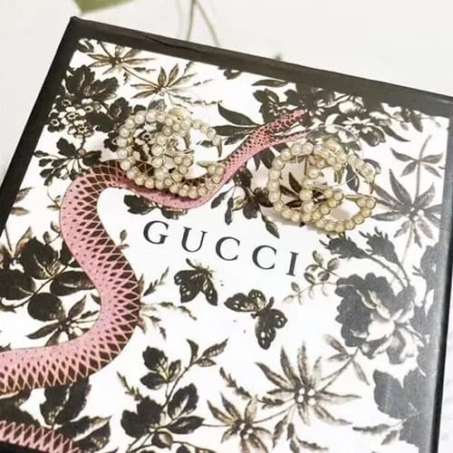 GUCCIr Yellow Gold Earring - 구찌 여성용 18k도금 옐로우골드 귀… - 1