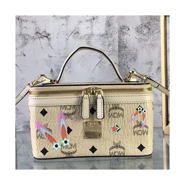 MCM Leather Pouch Tote Shoulder Bag,20cm - 엠씨엠 여성… - 1
