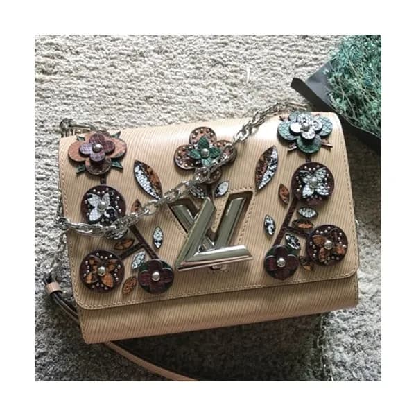 Louis Vuitton Floral Epi Twist Tote Shoulder Bag,2… - 1