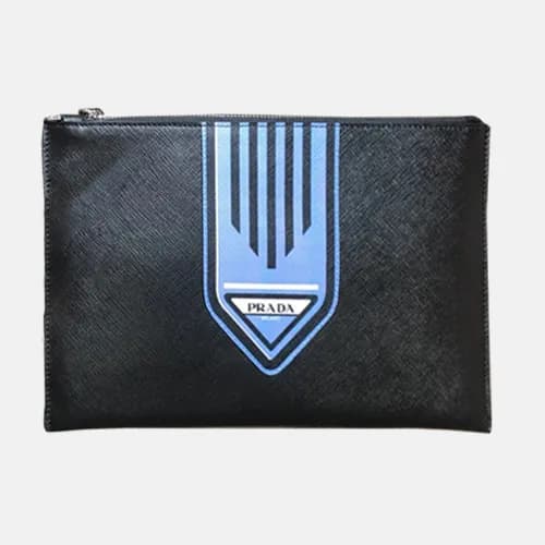 Prada Saffiano Mens Clutch Bag ,28CM - 프라다 사피아노 남성… - 1
