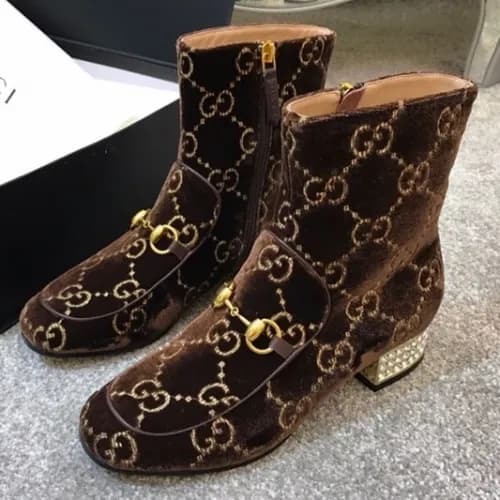 Gucci 2018 Ladies Horsbit Leather Ankle Boots - 구… - 1