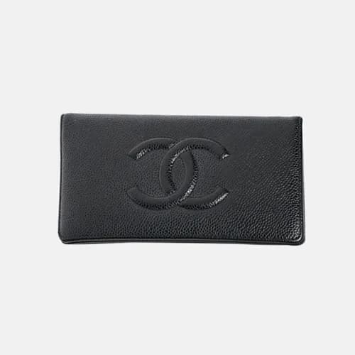 Chanel 2019 Womens CC Logo Cavier Long Purse - 샤넬 … - 1