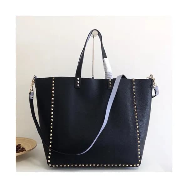 Valentino 2019 Leather Reversible Tote Shoulder Sh… - 1