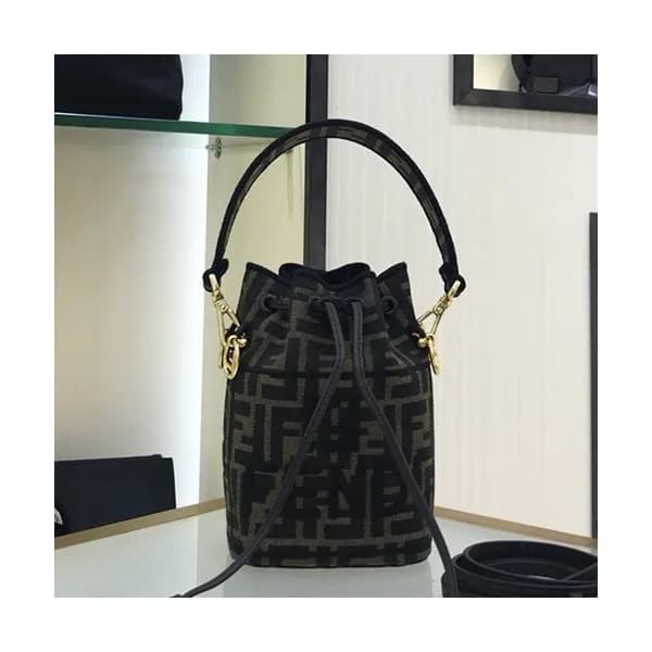 Fendi 2019 Mon Tresor Bucket Tote Shoulder Bag ,18… - 1
