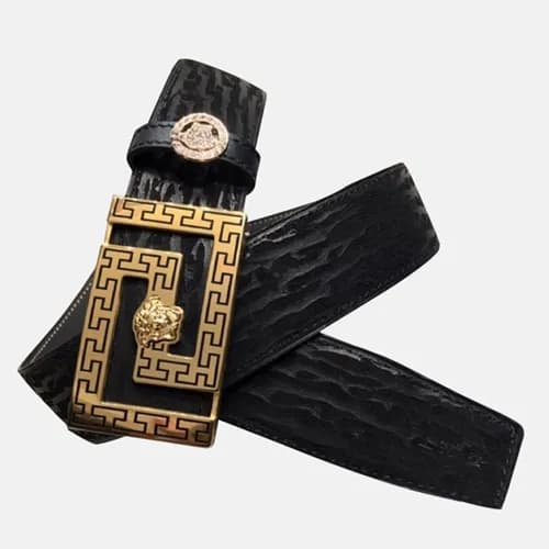 Versace 2019 Mens Rhinoceros Leather Belt - 베르사체 2… - 1