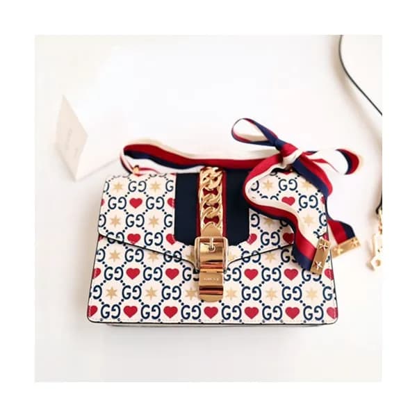 Gucci 2019 Sylvie Leather Shoulder Bag,25.5CM - 구찌… - 1
