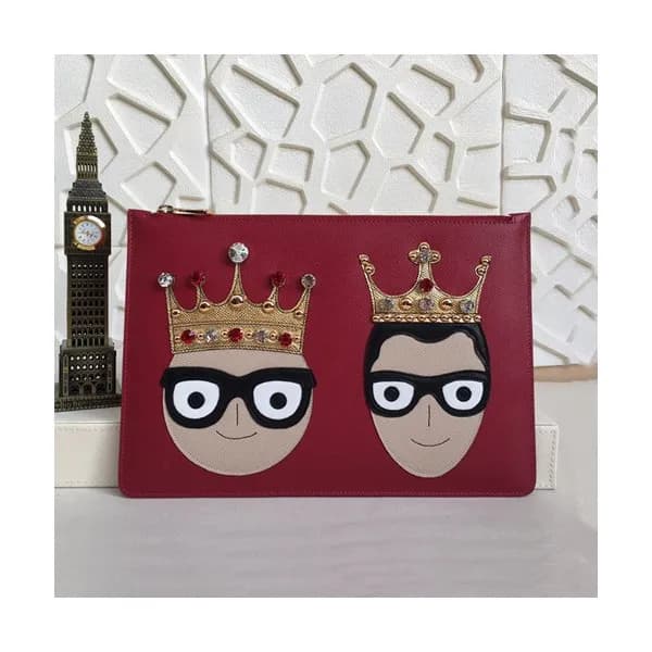 Dolce&Gabbana 2019 Leather Clutch Bag ,30CM - 돌체 앤… - 1