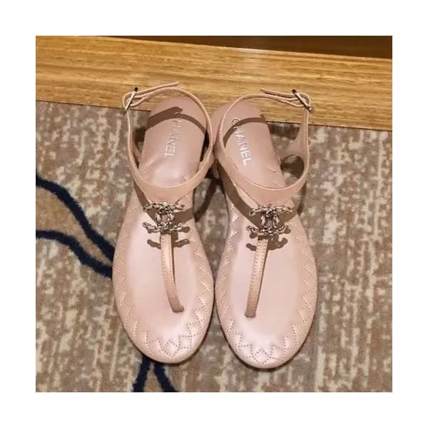 Chanel 2019 Ladies Leather Sandal - 샤넬 2019 여성용 레더… - 1