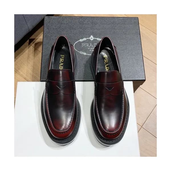 Prada 2019 Mens Leather Loafer - 프라다 2019 남성용 레더 로… - 1