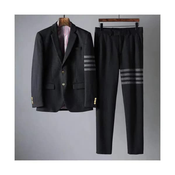 Thom Browne 2019 Mens Classic Suit Jacket&Pants -… - 1