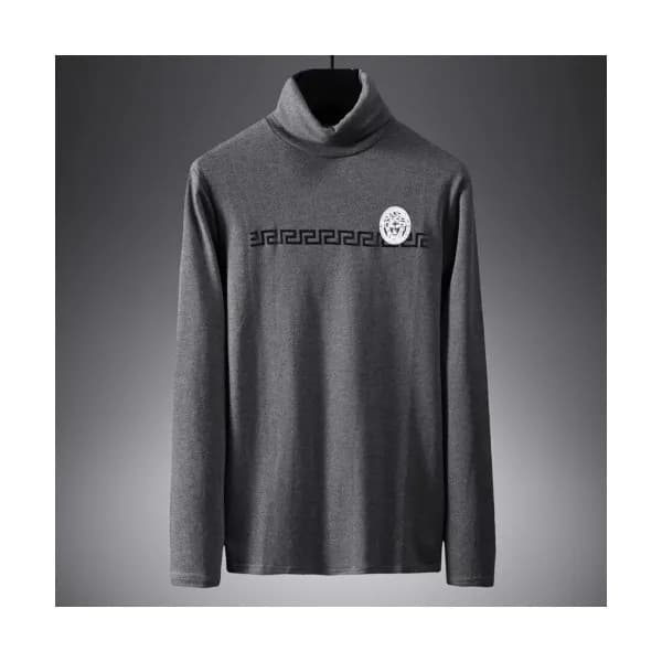 Versace 2019 Mens Cotton Turtle-neck Tshirt - 베르사체… - 1