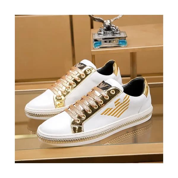 Armani 2019 Mens Leather Sneakers - 알마니 2019 남성용 … - 1