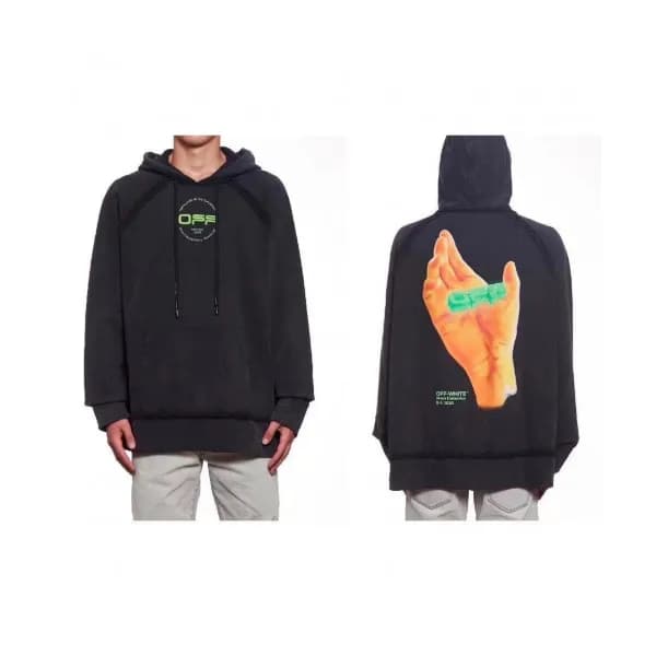 Off-white 2019 Mm/Wm Logo Cotton Oversize HoodT - … - 1