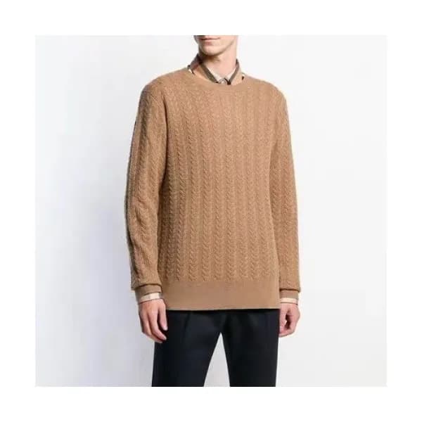 Burberry 2019 Mens Retro Logo Crew - neck Sweater … - 1