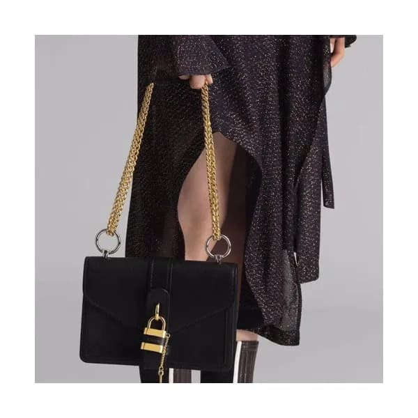 Chole 2019 Aby Leather Chain Shoulder Bag, 24cm - … - 1