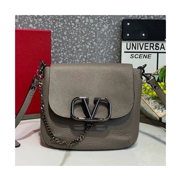 Valentino 2019 Leather Vring Shoudler Bag,16CM - 발… - 1