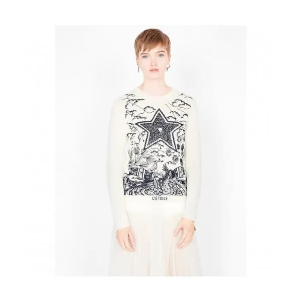 Dior 2019 Womens Retro Logo Crew-neck Sweater - 디올… - 1