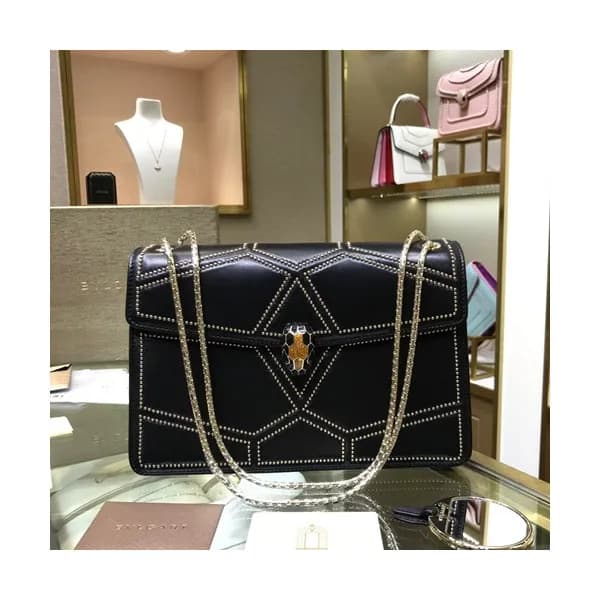 Bvlgari 2019 Serpenti Chain Shoulder Bag,28CM - 불가… - 1