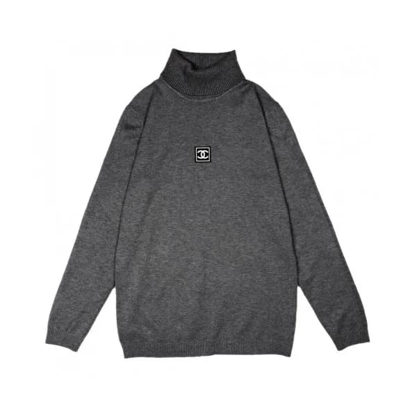 Chanel 2019 Mens Crew-neck Logo Wool Sweater - 샤넬 … - 1