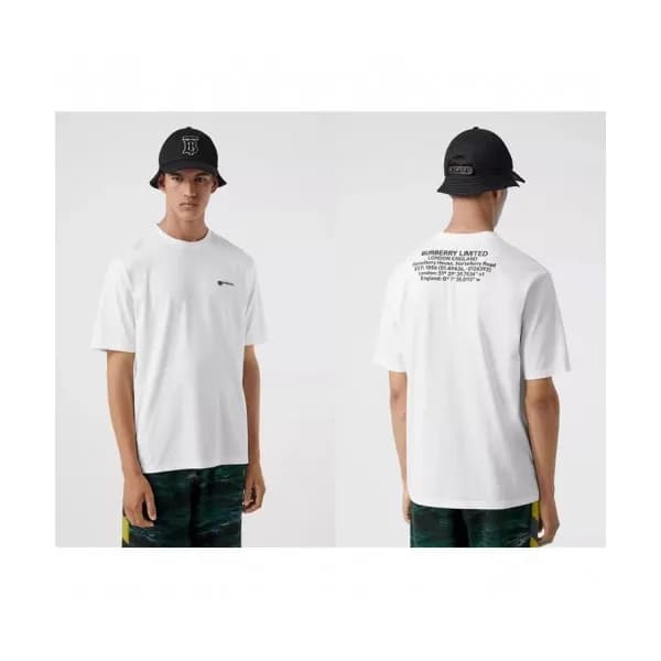[버버리]Burberry 2019 Mens Logo Cotton Short Sleeved … - 1