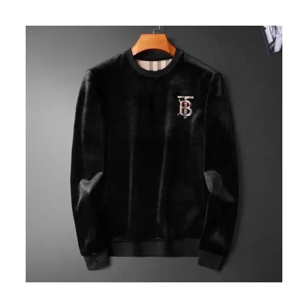 [버버리]Burberry 2019 Mens Logo Casual Velvet Tshirts… - 1