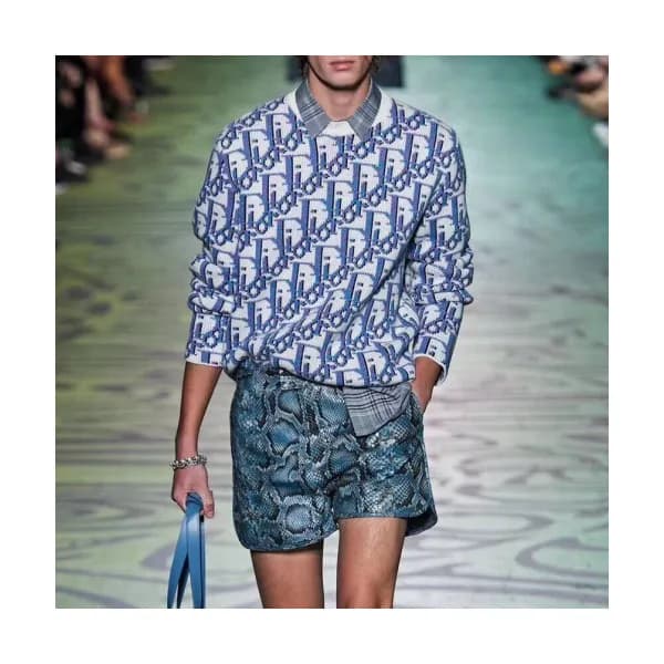 [디올]Dior 2020 Mens Retro Logo Crew-neck Wool Sweat… - 1