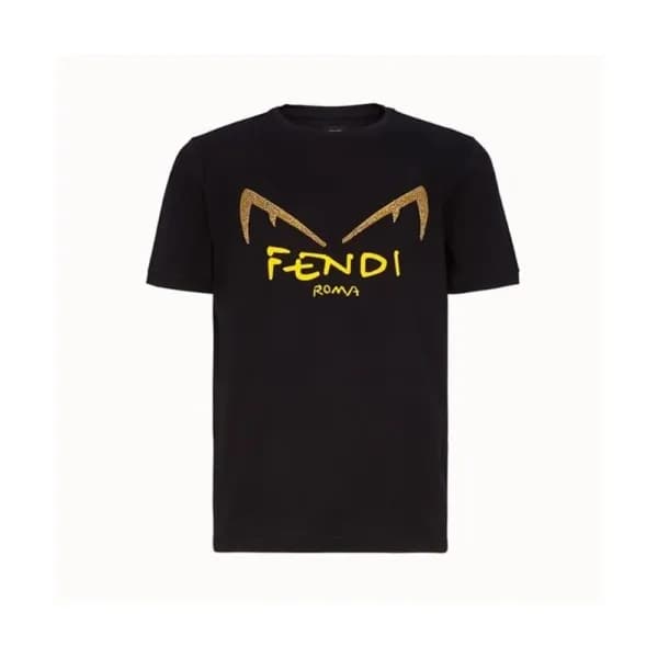 [펜디]Fendi 2020 Mens Logo Casual Silket Short Sleev… - 1