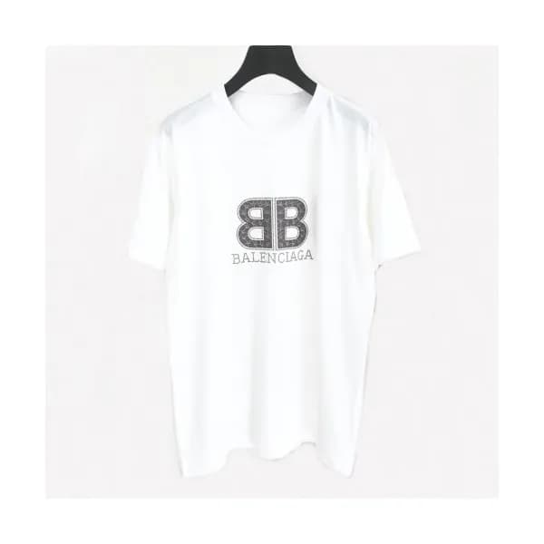 [발렌시아가]Balenciaga 2020 Mm/Wm Logo Cotton Short Sle… - 1