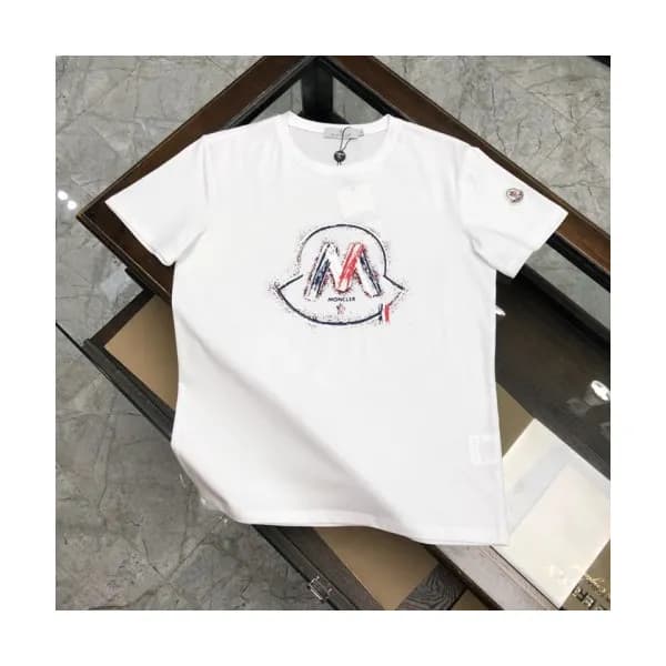 [매장판]Moncler 2020 Mens Logo Silket Crew-neck Short… - 1