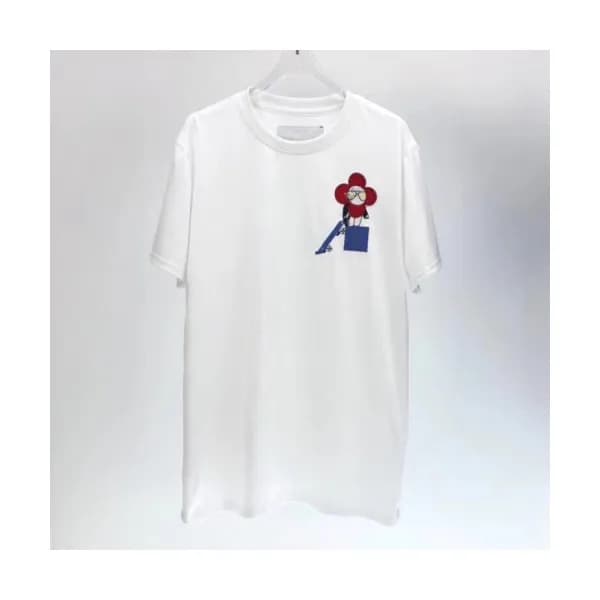 Louis vuitton 2020 Mens Logo Cotton Short Sleeved … - 1