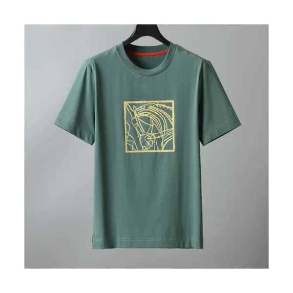 [에르메스]Hermes 2021 Mens Crew-neck Short Sleeved Tsh… - 1