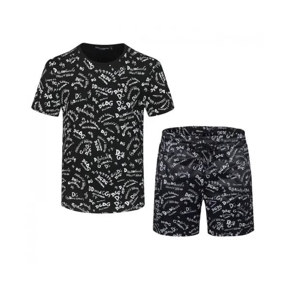Dolce&Gabbana Mens Casual Training Short Sleeved C… - 1