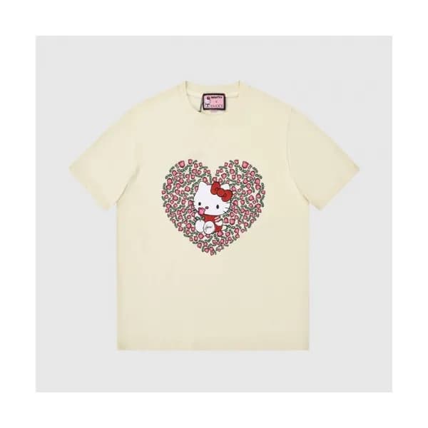 [기획상품]Gucci Mm/Wm Logo Short Sleeved Tshirts Ivor… - 1