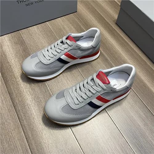Thom Browne 2021 Men's Leather Sneakers,THOMS0… - 1