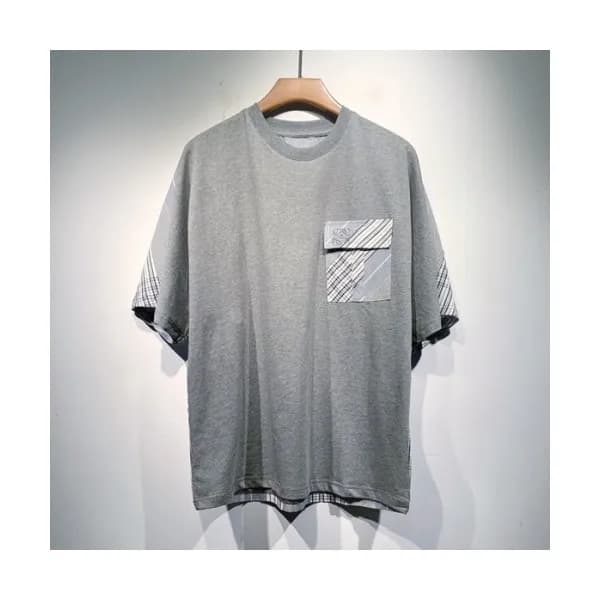Loewe Mm/Wm Smile Short Sleeved Tshirts Gray - 로에… - 1