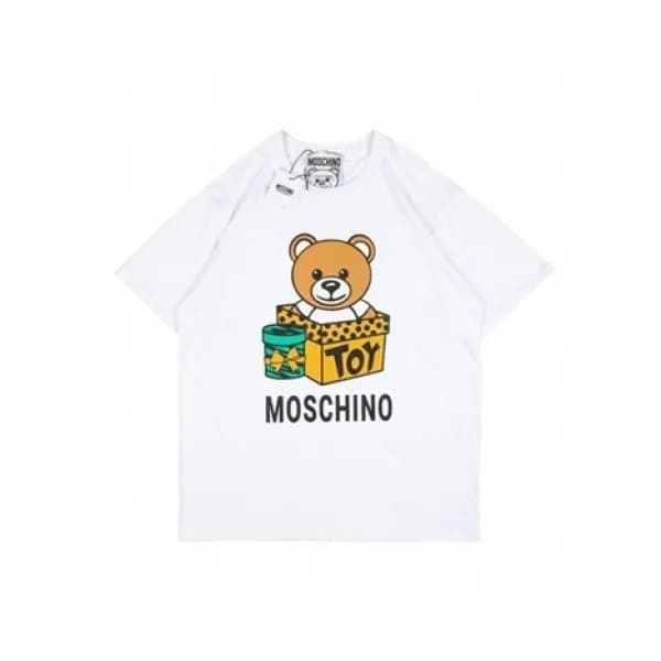 Moschino Mm/Wm Logo Cotton Short Sleeved Tshirts … - 1