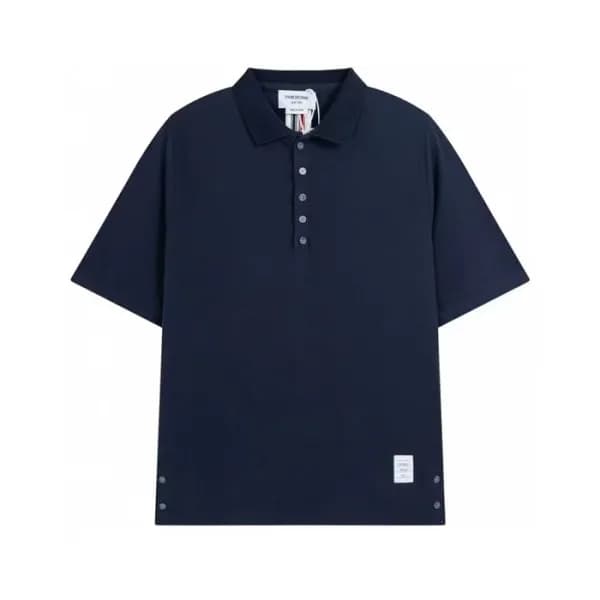 Thom Browne Mens Casual Short Sleeved Tshirts Blu… - 1