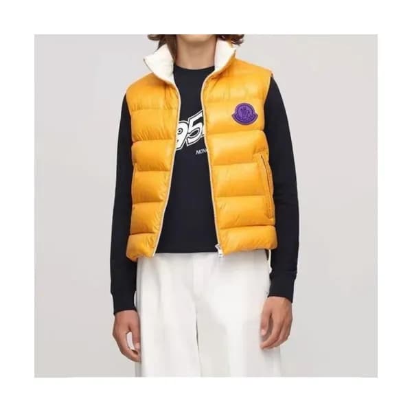 Moncler Mens Patch Logo Modern Duck Down Padding V… - 1