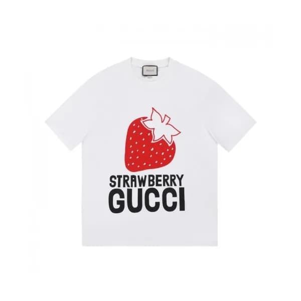 Gucci Mm/Wm Logo Short Sleeved Tshirts White - 구찌… - 1